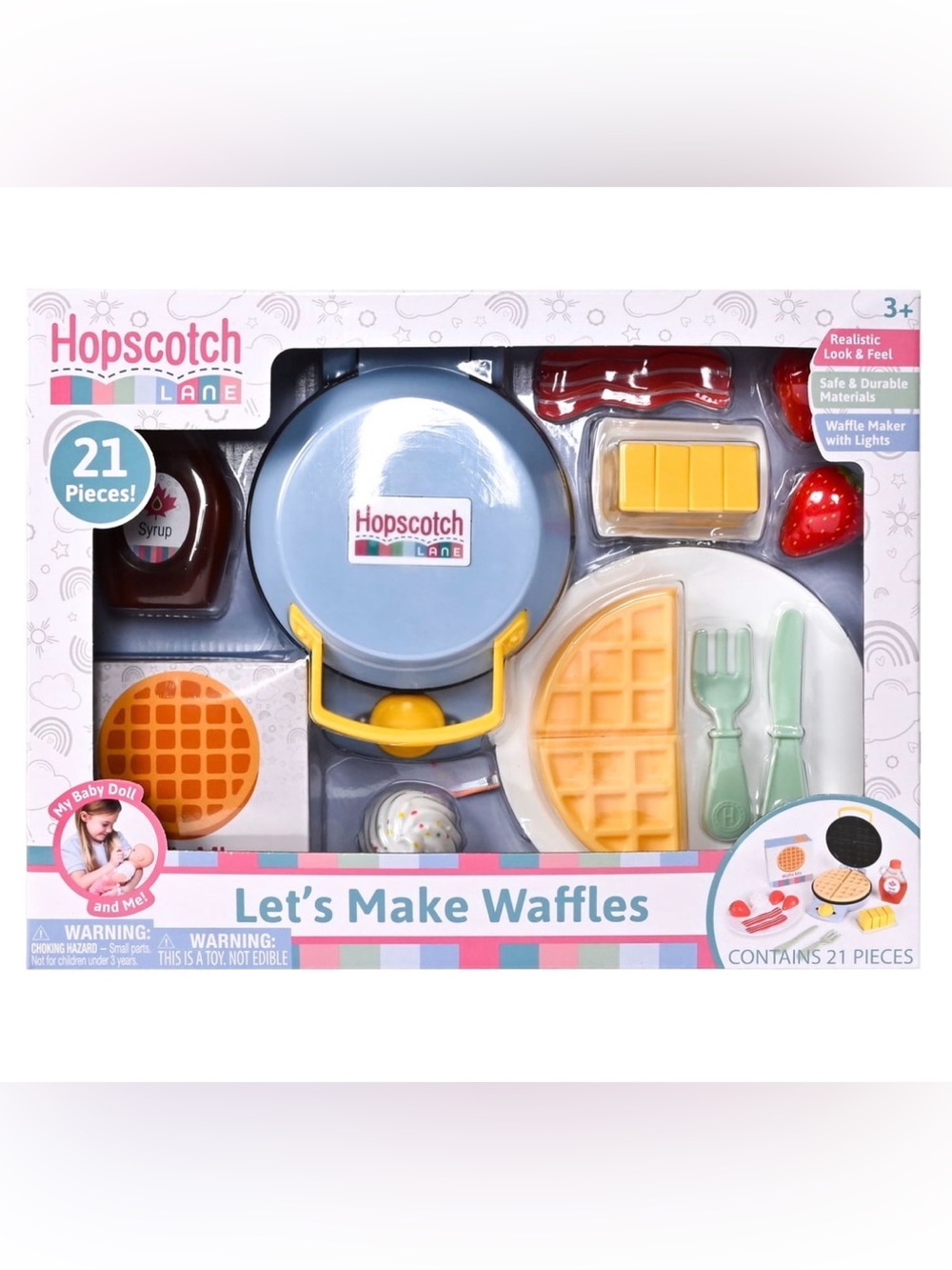 Hopscotch Lane Lets Make Waffles Realistic Play Set